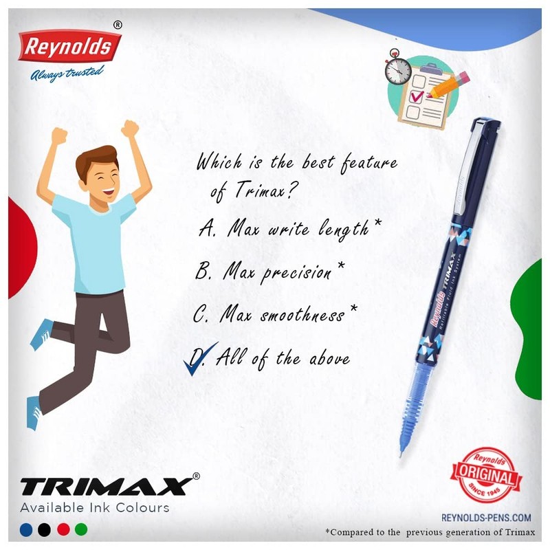 Reynolds Trimax 2 ct Pouch - Blue Gel Pen I