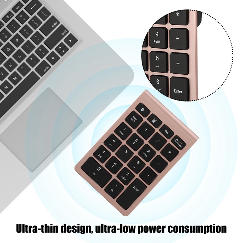 BT304 22 Keys Numeric Keypad Wireless Mini Keyboard Compatible with