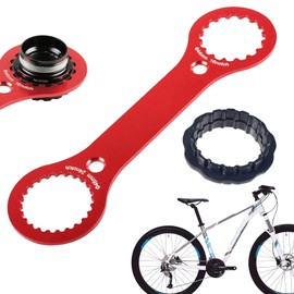 WQNNQW Centre lock tool, centre lock tool brake disc, bottom bracket tool, bottom bracket wrench, bottom bracket remover, for bicycle repairs, red, with Dub/Tl-Fc32/Tl-Fc25/Tl-Fc24