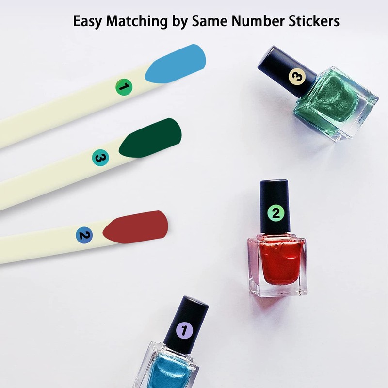 Pack of 100 Nail Display with Ring and 2 Number