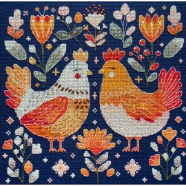 Abris Art Counted Cross-stitch kit - Best hen friends AH-247