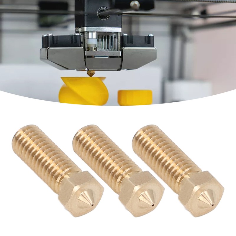 3Pcs Volcano Nozzle Kit Set Brass High Speed Print Head