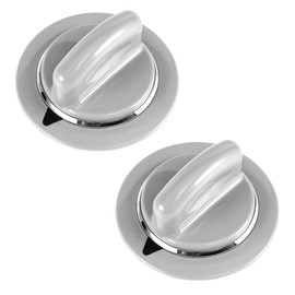 UPGRADED Lifetime Appliance (2 PACK) WE1M964 Timer Knob with Metal Ring Compatible with General Electric Dryer