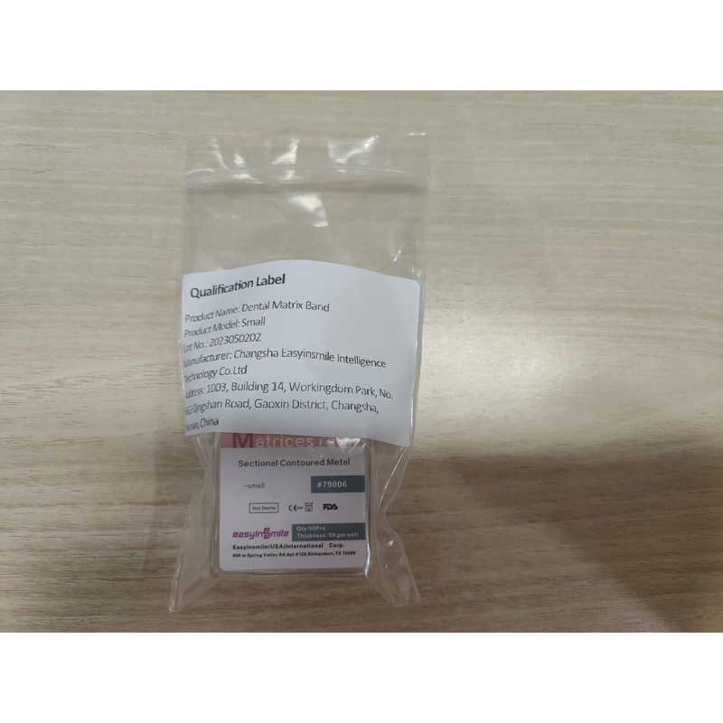 EASYTODENTA Dental Matrix Bands 50PCS Sectional Contoured Metal Matrices System