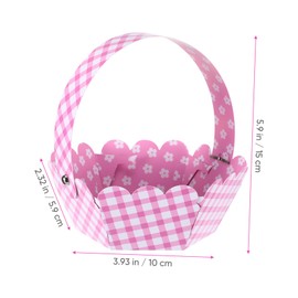 GRIRIW 12pcs Adorable Easter DIY Baskets Egg Storage Baskets for Creative Fun for Easter Decorations and Family Surprises