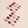 SINSEN Press on Nails Short - Wine Red Press on