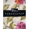 Dining Fashions Vinyl Flannel Back Tablecloth - Elegant Blossoming Floral