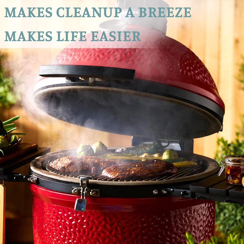 KAMaster Kamado Grill Ash Can with Foldable Handle - Carbon