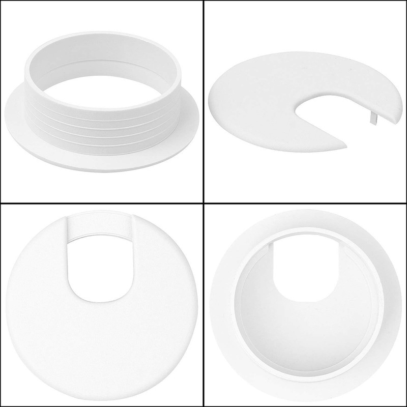 20Pack 2" Black Desk Grommet, HNBun Wire Cable Hole Cover