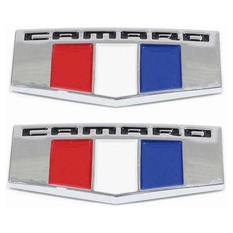 2 PCS Camaro M Emblems - 3D Metal Badge -