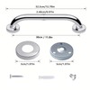 Pack of 2 Shower Handles, 30 cm Stainless Steel Grab