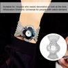 Flower Shape Dial Women Watch Wide Mesh Belt Quartz Elegant