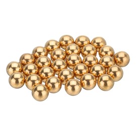 uxcell 30 Pcs 13 mm Bearing Balls H62 Brass G100 Precision Balls for Industrial Spheres, Machinery, Automotive, and DIY