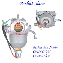 Carburetor 24 053 50-S 24 853 50-S with Gaskets Replacement for Kohler CV18S CV20S CV22S CV725 SV735S CV620 CV624 Engine Lawn Mower Tractor