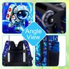 GXTVO Rolling Backpack for Boys, 3PCS Kids Roller Bookbag with