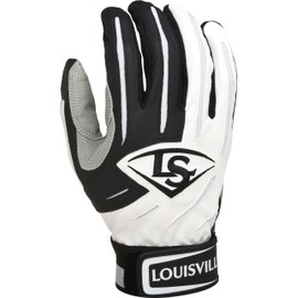 Louisville Slugger Youth BG Series 5 Batting Glove, White/Black, Small