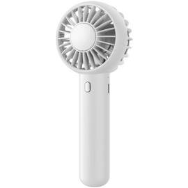 Gaiatop Mini Portable Fan, Small and Powerful, Cute Design 3 Speed Personal Handheld fan and Desktop with Base, Lightweight USB Rechargeable for Travel Lash Makeup Girl Women Summer Gift White