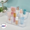 STORi Bliss 5-Compartment Plastic Cosmetics Storage Organizer | Clear |