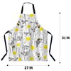 BGBDEIA Bees and Chamomile Kitchen Apron for Women Men, Adjustable