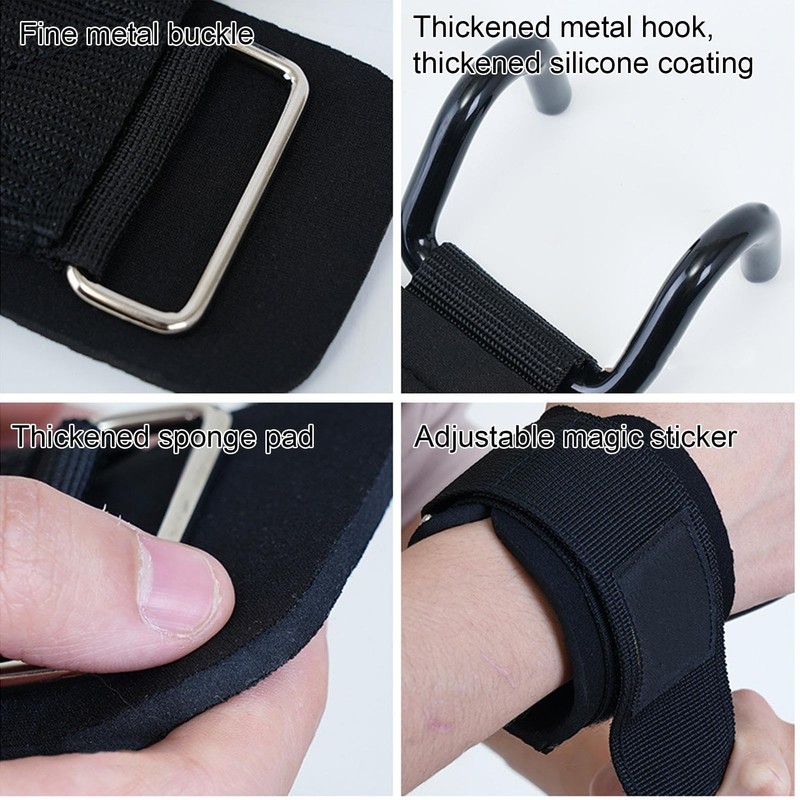 Wrist Hooks for Weightlifting | Multi-Functional Fitness Grip - Anti