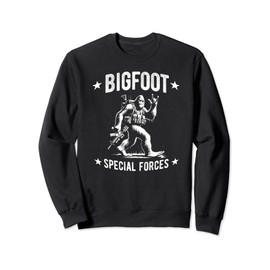 Bigfoot Special Forces - He's Got a Gun and uniform Sweatshirt