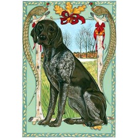 German Shorthaired Pointer Christmas Cards : 10 Holiday Cards with Envelopes - Adorable!