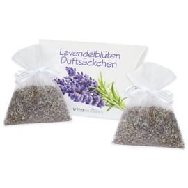 aponovis.24 10 x Lavender Bags (10 g) with Real Lavender Flowers, Lavender Scented Bags for Relaxing and Sleeping or as Moth Protection for the Wardrobe