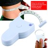 Body Measuring Tape 150cm, Automatic Snap-in Retraction, Dual-Sided Metric/Imperial Scale,