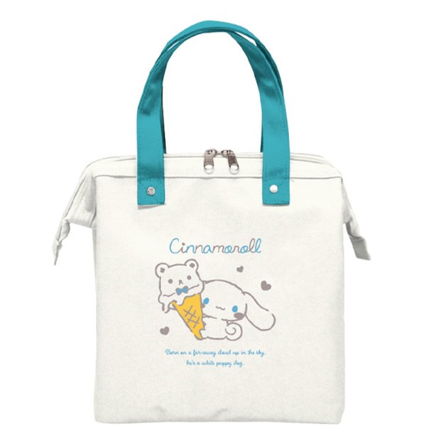 K Company Sanrio Characters Insulated Insulated Bag with Wire, Cinnamoroll,