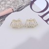 Inateannal Boho Crystal Ear Claw Earrings Gold Needle Claw Earrings