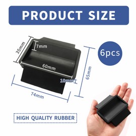 Lylxienty Bed Wheel Stoppers Furniture Caster Cups, 6PCS Furniture Wheel Stoppers for Office Chair, Feet Protector Pads Rubber Caster Cups Non-Slip Wheel Fixing Pads Furniture Coasters and Bed Stopper