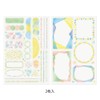 Midori 82676006 Stickers Loose Log Watercolor Pattern, 2 Sheets