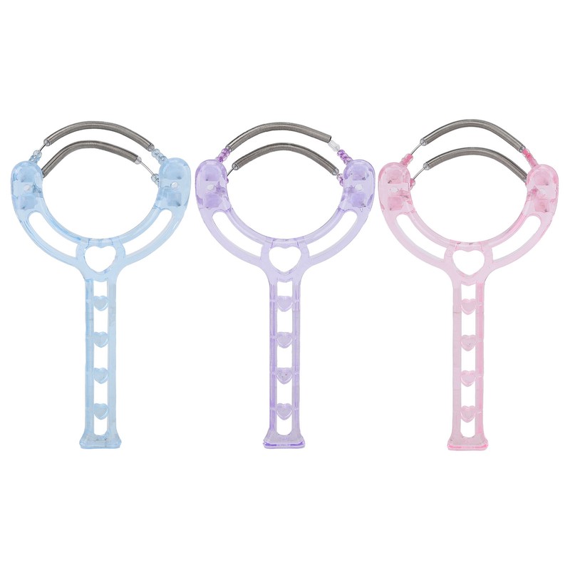 3PCS Facial Hair Removal Spring Handheld Face Epilator for Women