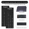 2PCS English Keyboard Stickers, Universal Replacement English Keyboard Letter with