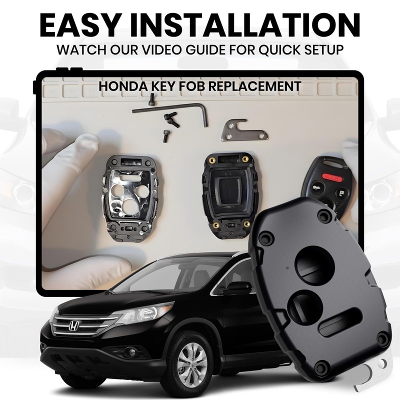 USA-Made for Honda Key Fob Shell | Crack-Resistant & Durable