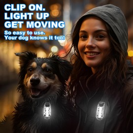 Copkim 30 Pcs LED Running Light Nighttime High Visibility Accessories Safety Clip on Flashing Strobe Light for Runner, Dog, Bike, Walking, Bicycle Tail Helmet Reflective Gear Lamp (White)