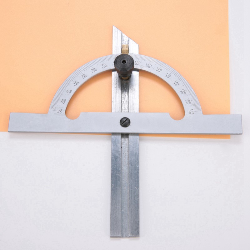 Woodworking Protractor Carbon Steel High Accuracy Easy Read Portable Adjustable