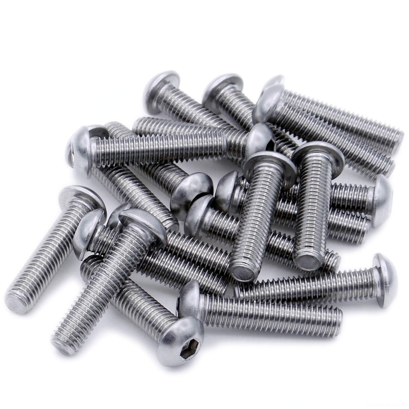 M5 (5mm x 55mm) Hex Socket Button Machine Screw (Bolt)