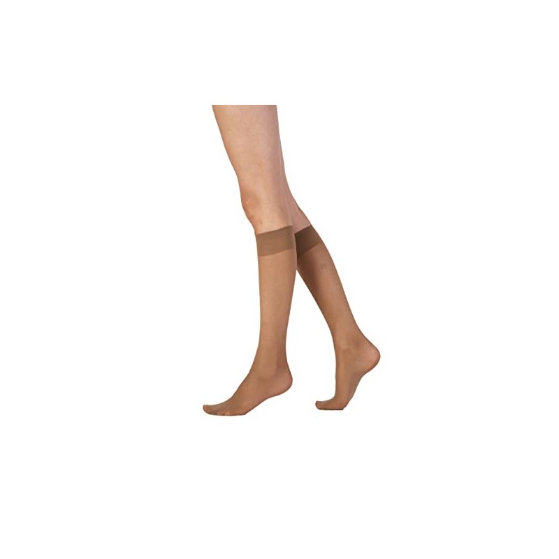 Pretty Polly Women's Medium Support Knee Highs 2PP Socks, 15