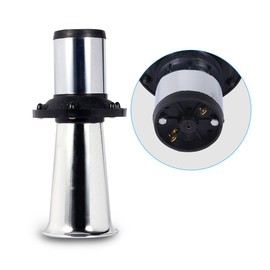 Old Style Horn 12 V 110 dB Car Truck Antique Vintage Old Style Alarm Horn Siren AHH-OOO-GAH AHOOGA OOGA OOGA (Silver)