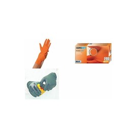 FRANZ MENSCH Hygostar Power Grip Nitrile Gloves XL Powder-Free Orange
