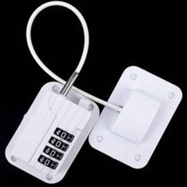 Dial Wire Lock Security Device Auxiliary Lock Drawer Lock White