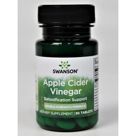 Swanson Double-Strength Apple Cider Vinegar 200 Milligrams 30 Tabs