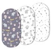 JMITHA Baby Mattress Protector, Fitted Sheets, Set of 3 Fitted