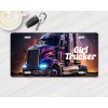 Twisted R Design Neon Semi Girl Trucker Front License Plate