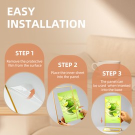 Stand A5 Gold, Pack of 6 Tish Stands, A5 Acrylic Tishcard Holder, Table Number Stand for Wedding Table Decoration, A5 Chic Flyer Stand, Card Stand, Picture Frame for Children's Drawings