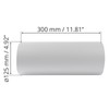 HVAC OV 5"" Inch Round Straight 12"" Inch Long Plastic