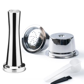 i Cafilas 2 Stainless Steel Coffee Capsule Pod Filters Tamper For KFee Verismo Tchibo ALDI