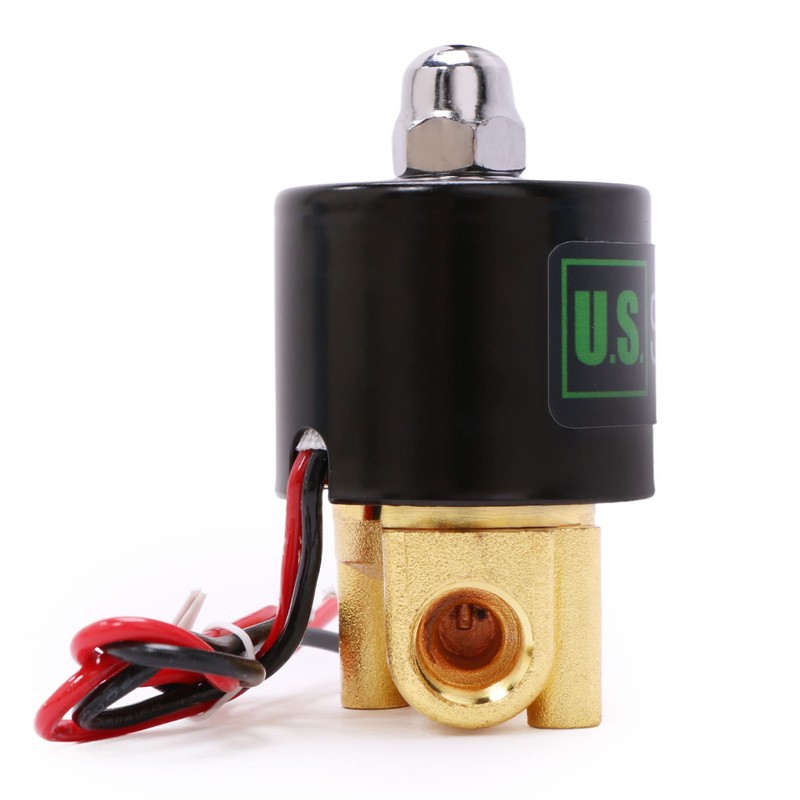 U.S. Solid Solenoid Valve - 1/4 Inch Zinc Alloy 12