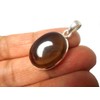 SQP2210141 Sterling Silver Smoky Quartz Pendant, Sterling Silver, Madeira Citrine